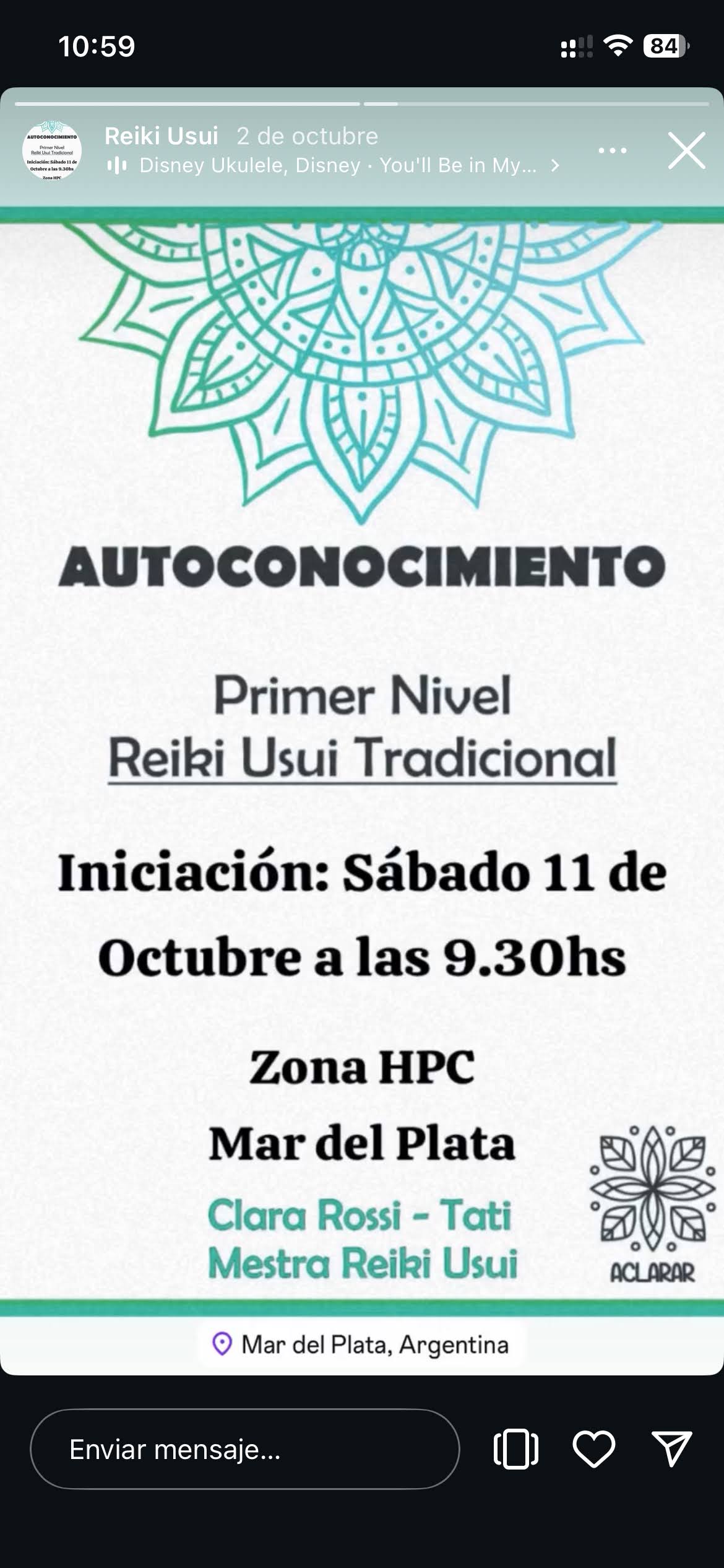 Talleres de Reiki Usui Tradicional en Mar del Plata